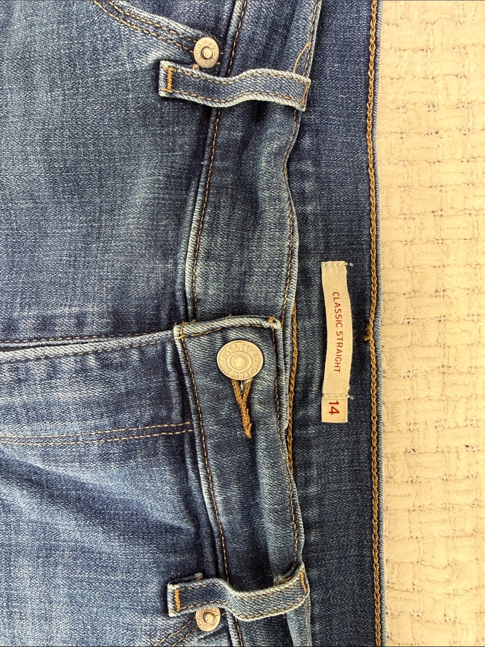Classic Straight Women Jeans - Blue Denim
